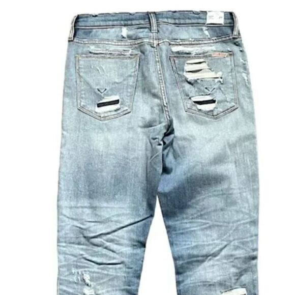 Hudson Nico Mid-Rise Southpaw Distressed Jeans - Picture 11 of 12